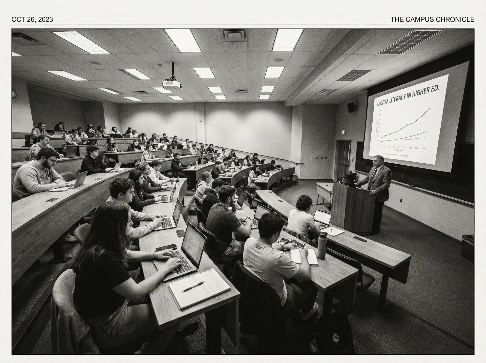 大学课堂教学场景 - 今日吃瓜